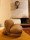 Leather IDA chair in cognac colour
