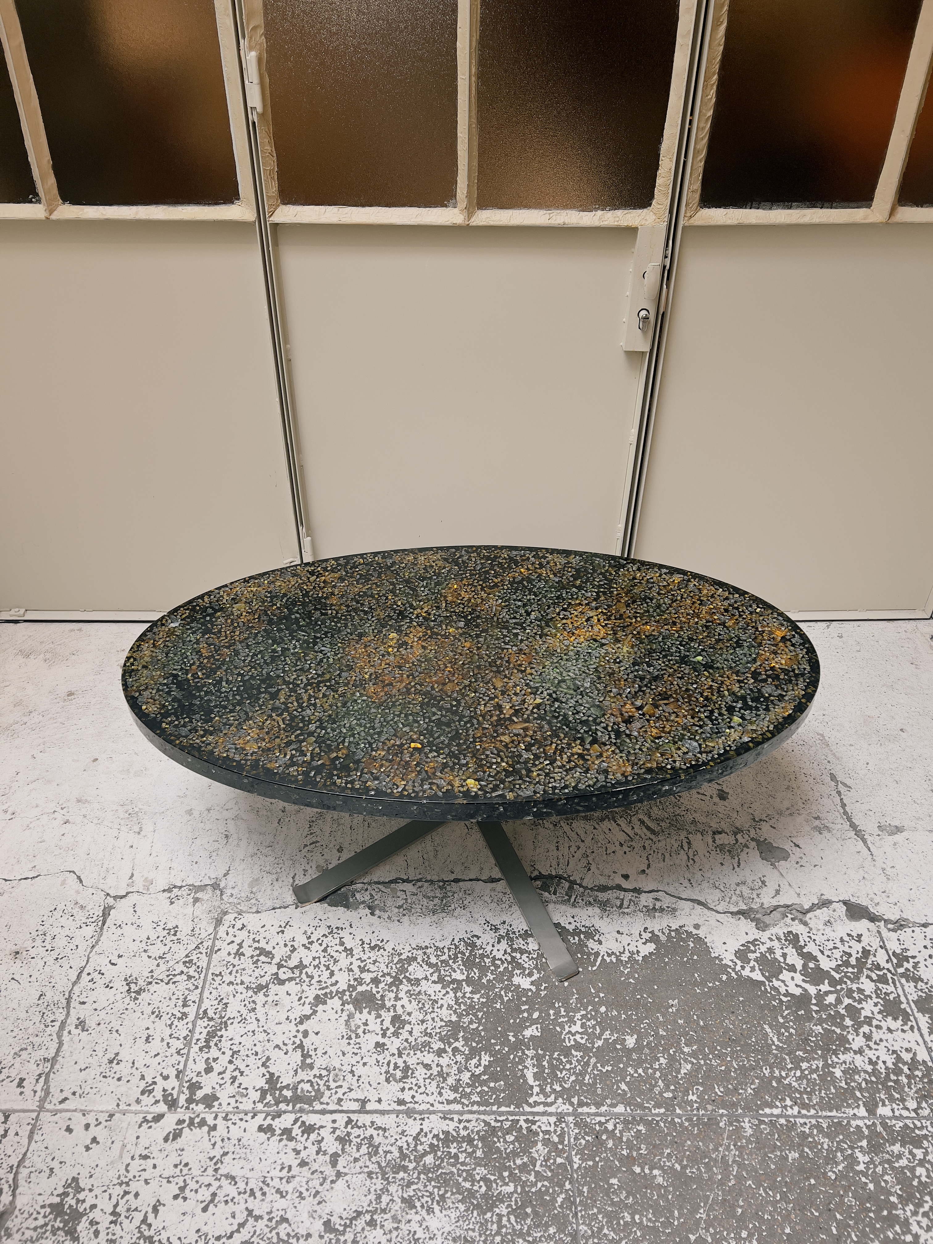 Oval table Pierre Giraudon