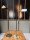 Brass floor lamp